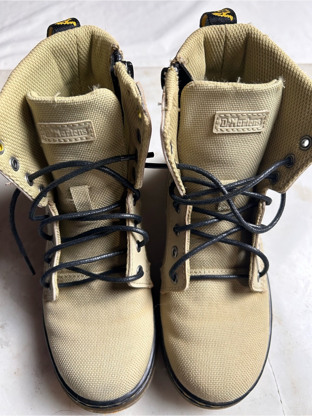 Doc Martens Tan Lace-Up Boots kids size 13